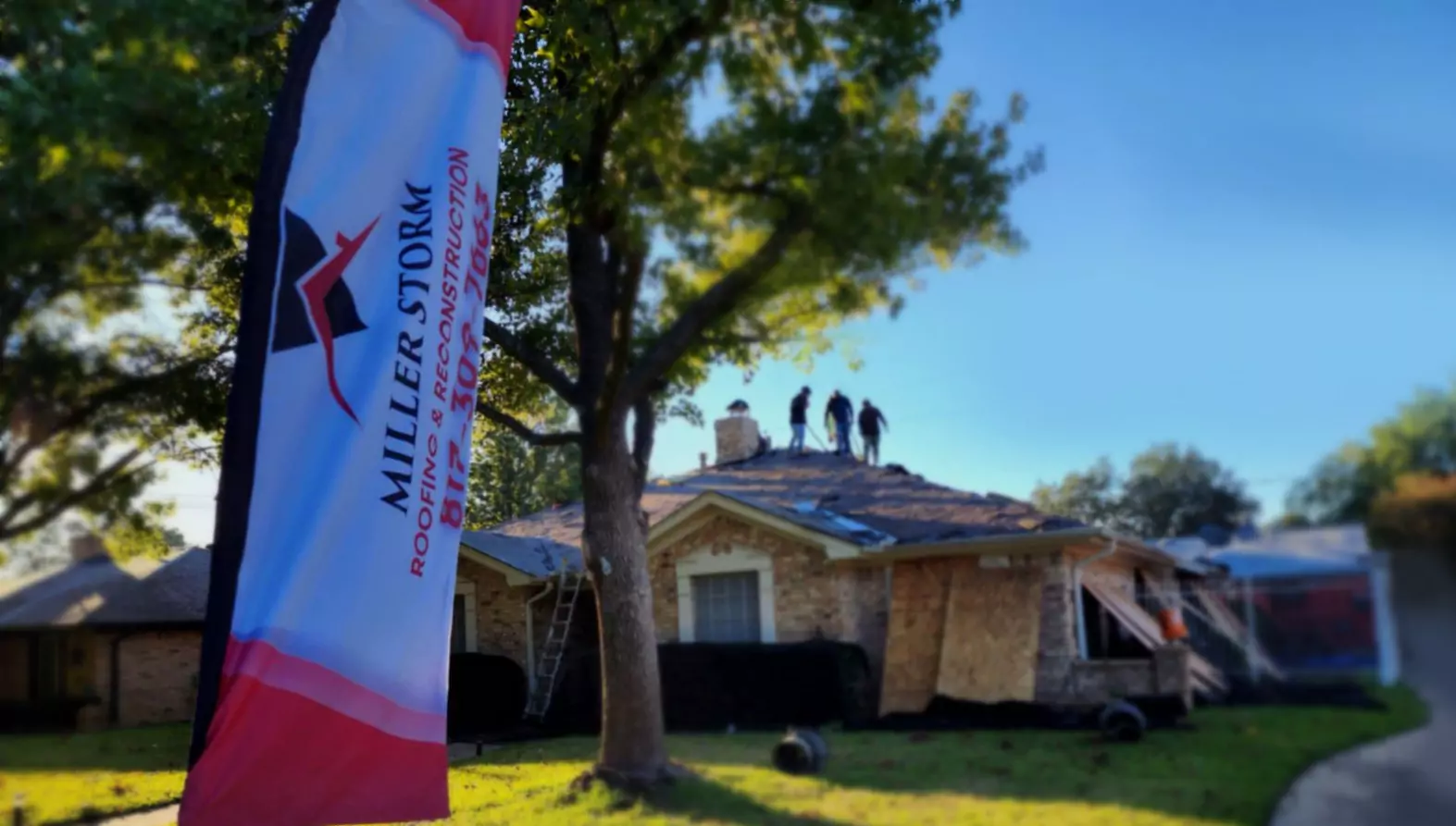 Banner In Front Of House